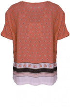 Dasha Blush Leaf Print Top