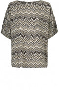 Dasha Zig Zag Print Top