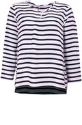 Davida Black Original Striped Top