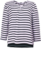 Davida Black Original Striped Top