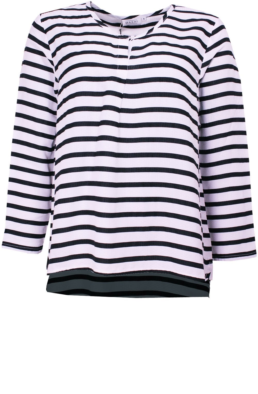 Davida Black Original Striped Top
