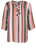 Dayna Blush Candy Striped Top