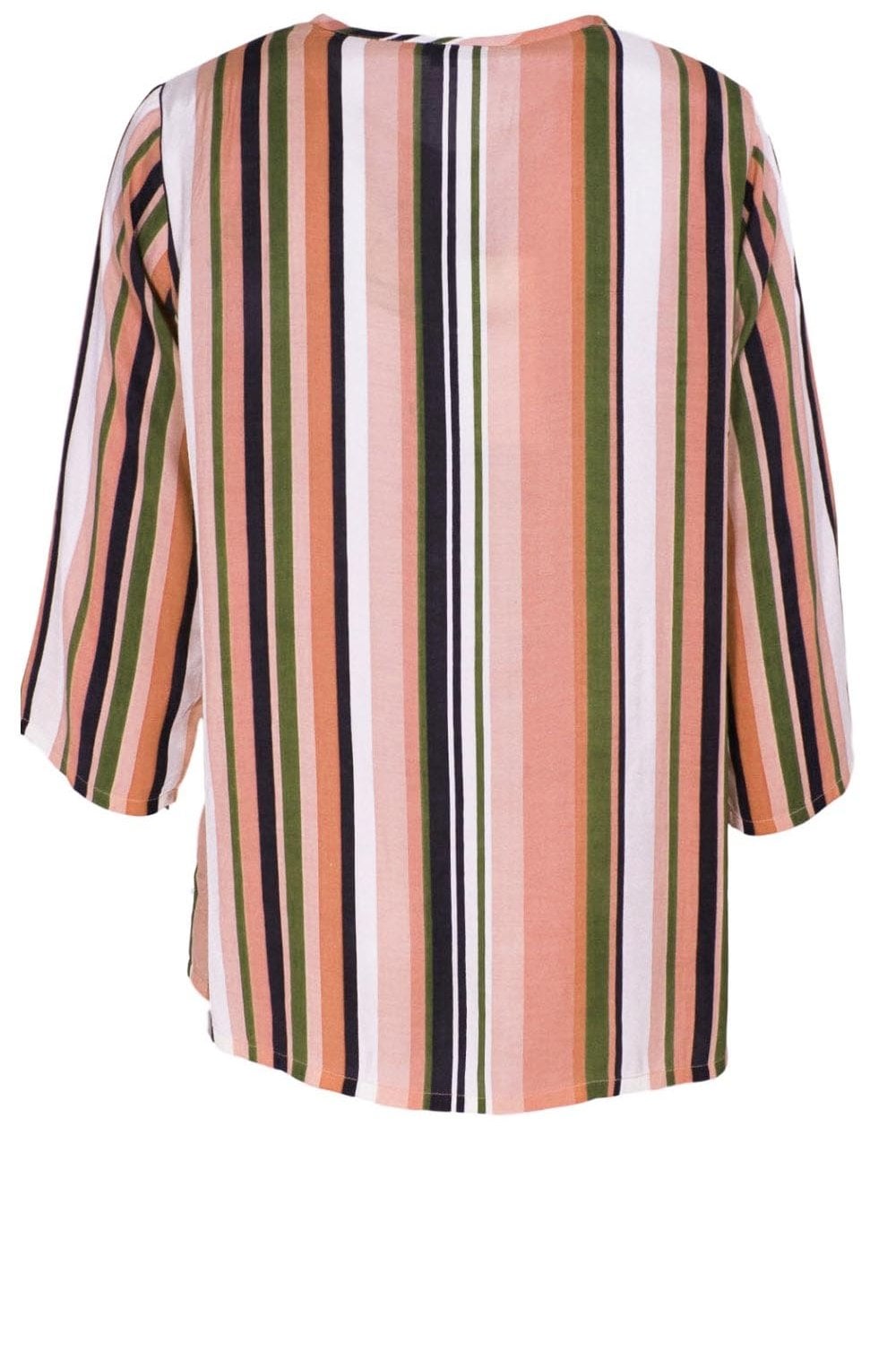 Dayna Blush Candy Striped Top