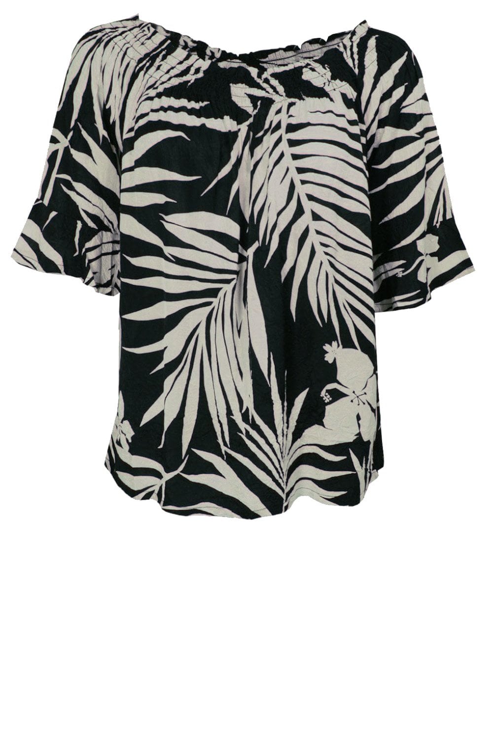 Debris Palm Print Top