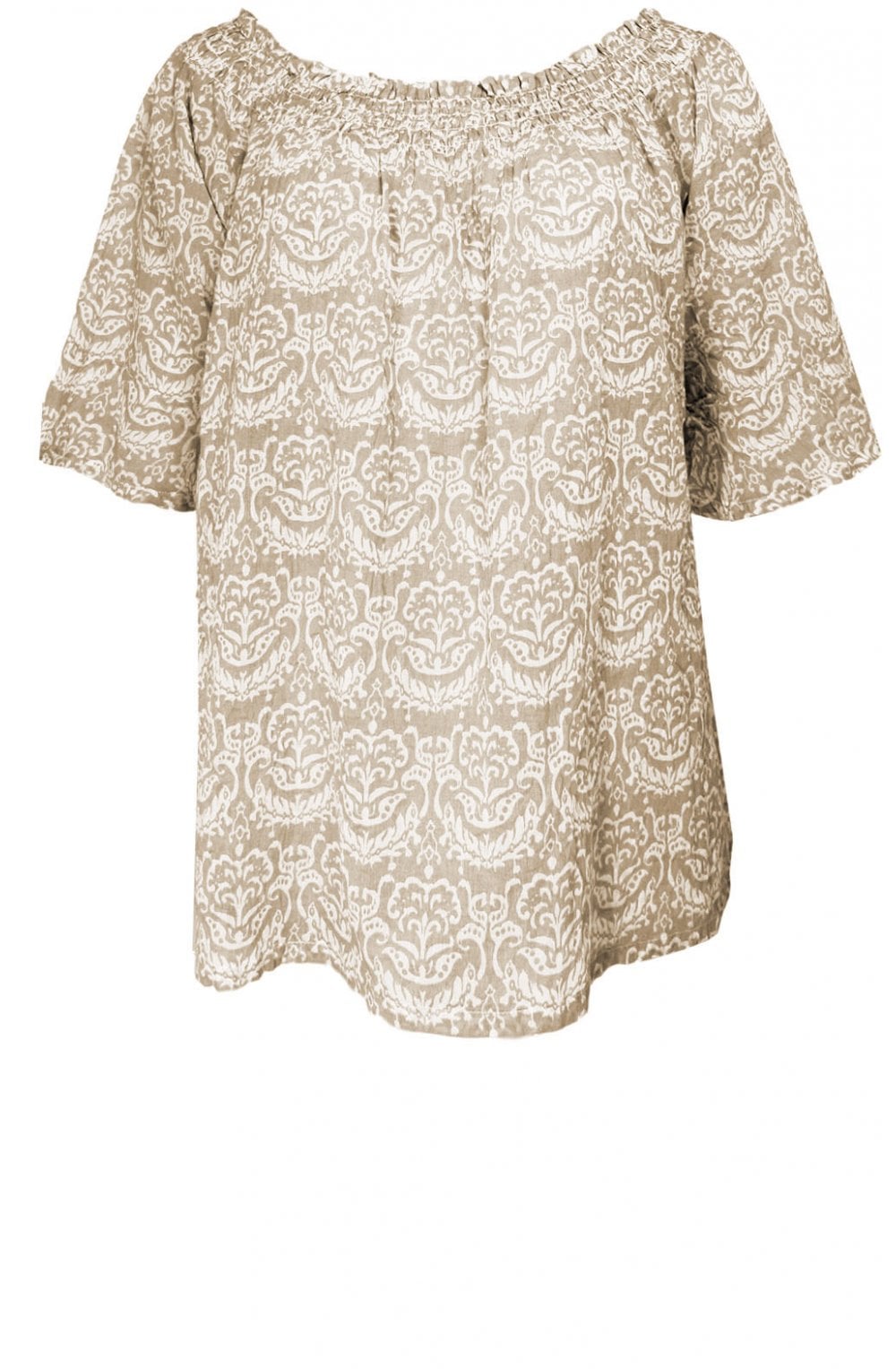 Debris Patterned Top