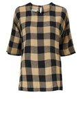 Degana Oversize Checked Top