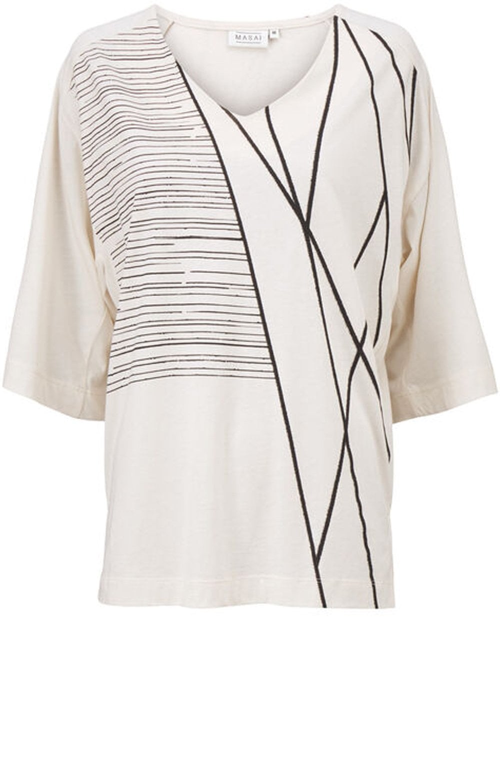 Dejana Stripe Design Top