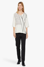 Dejana Stripe Design Top