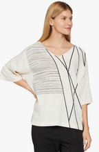 Dejana Stripe Design Top