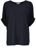 Delia Navy Jersey Top
