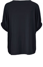Delia Navy Jersey Top