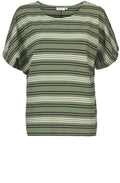 Delia Olive Striped Top