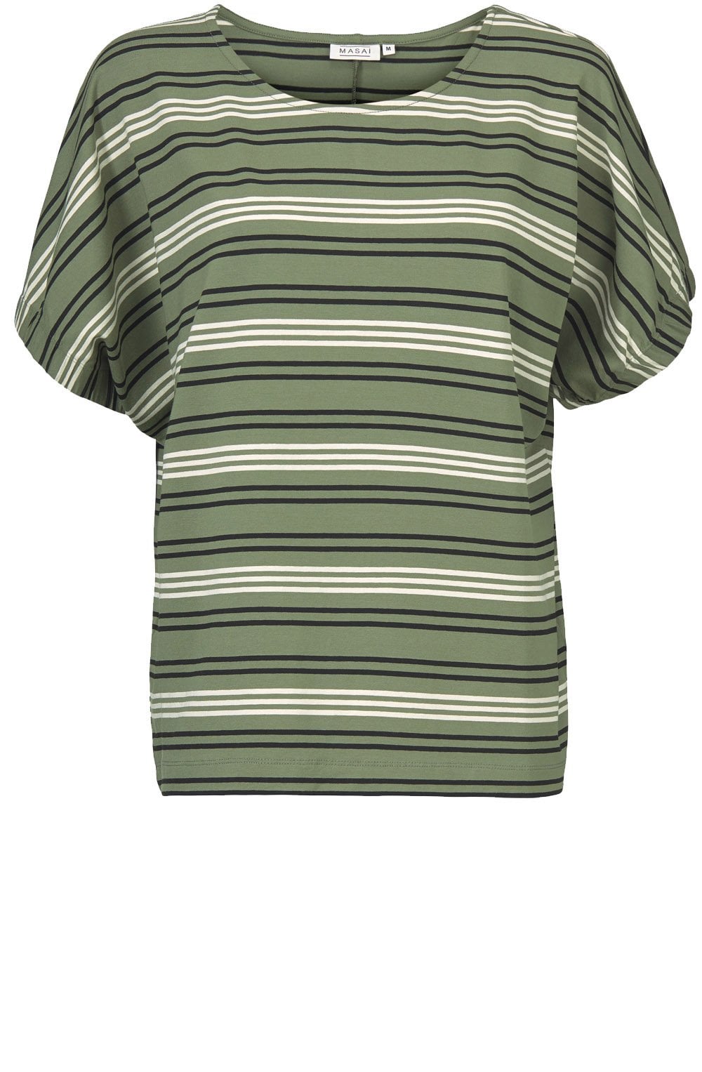 Delia Olive Striped Top