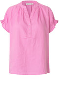 Delithra Pink Frill Sleeved Top