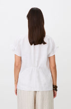 Delithra White Frill Sleeved Top
