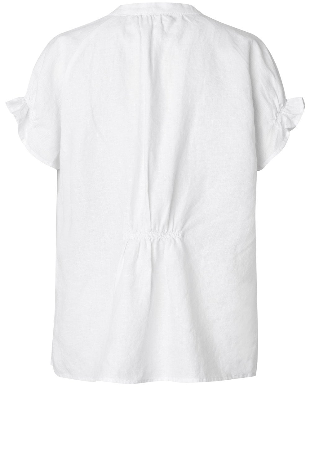 Delithra White Frill Sleeved Top