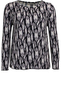Delly Patterned A Shape Top