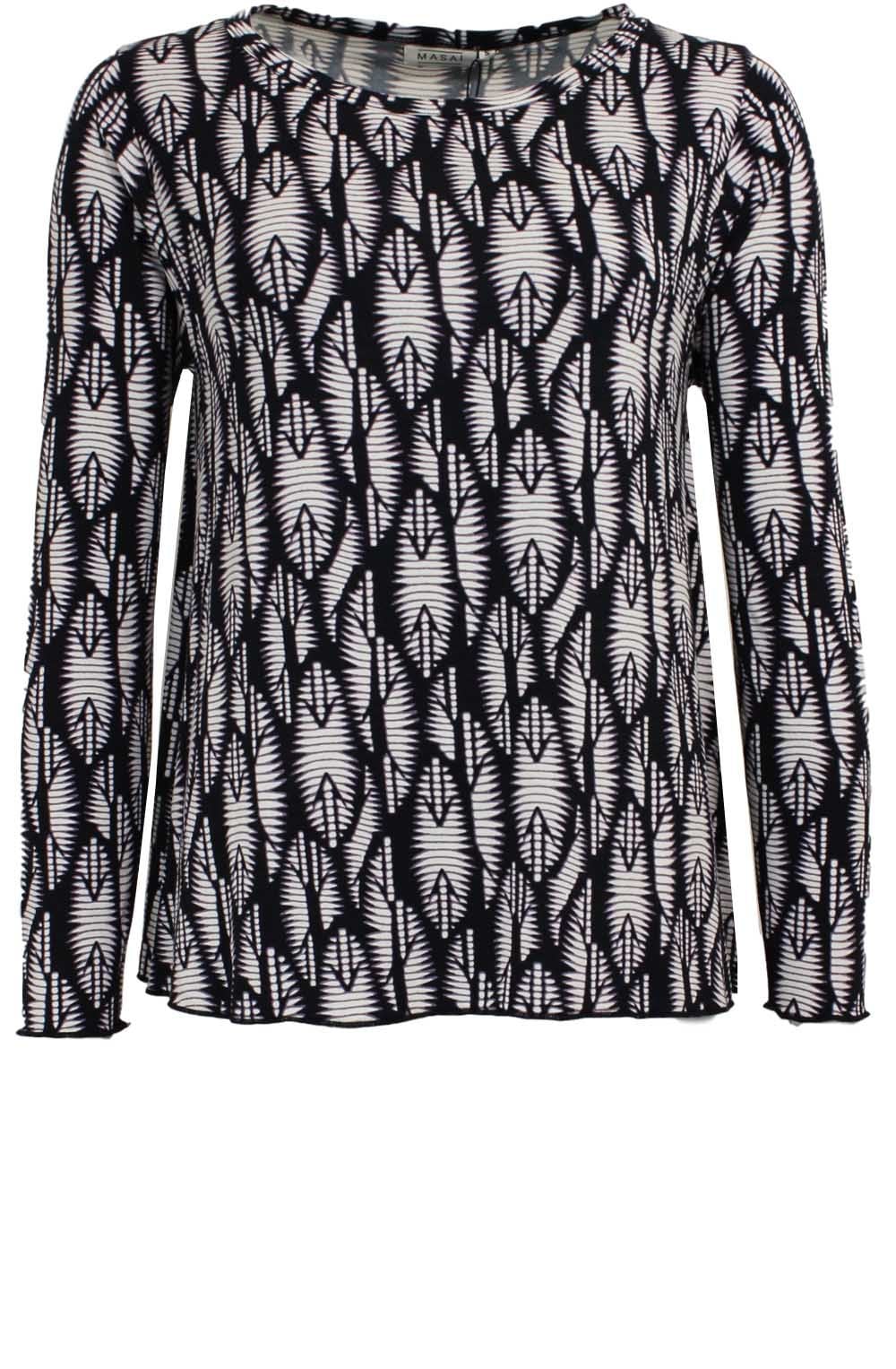 Delly Patterned A Shape Top