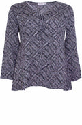 Diddy Grey & Black Print Top