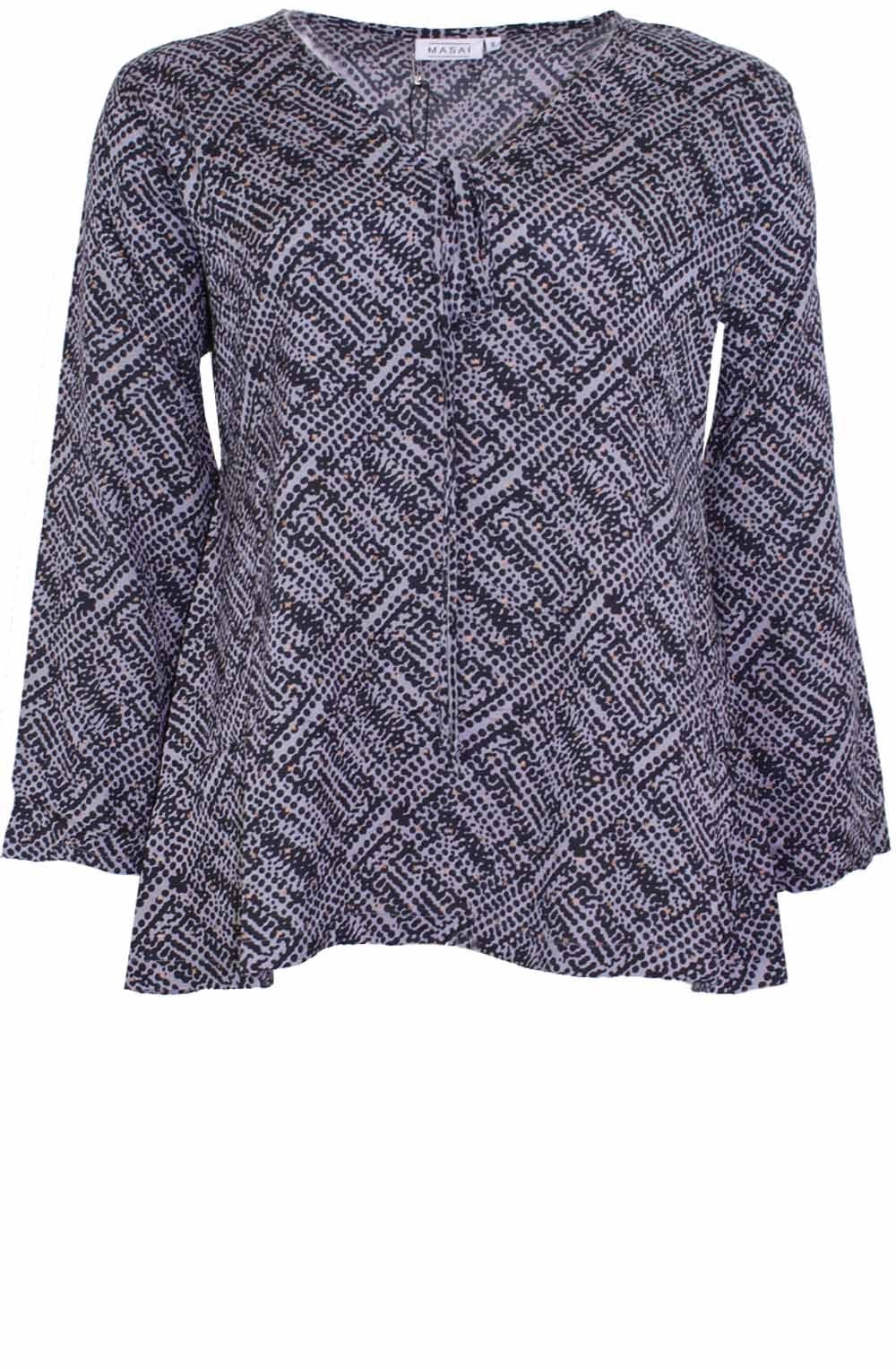Diddy Grey & Black Print Top