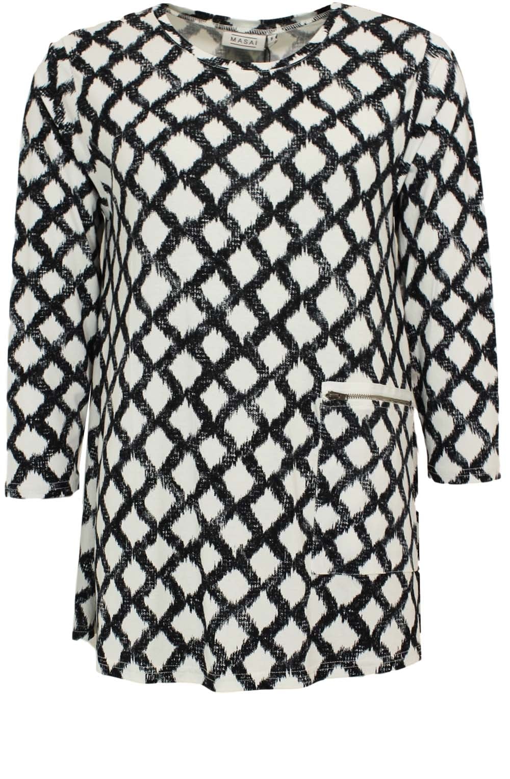 Dilek Bold Print Jersey Top