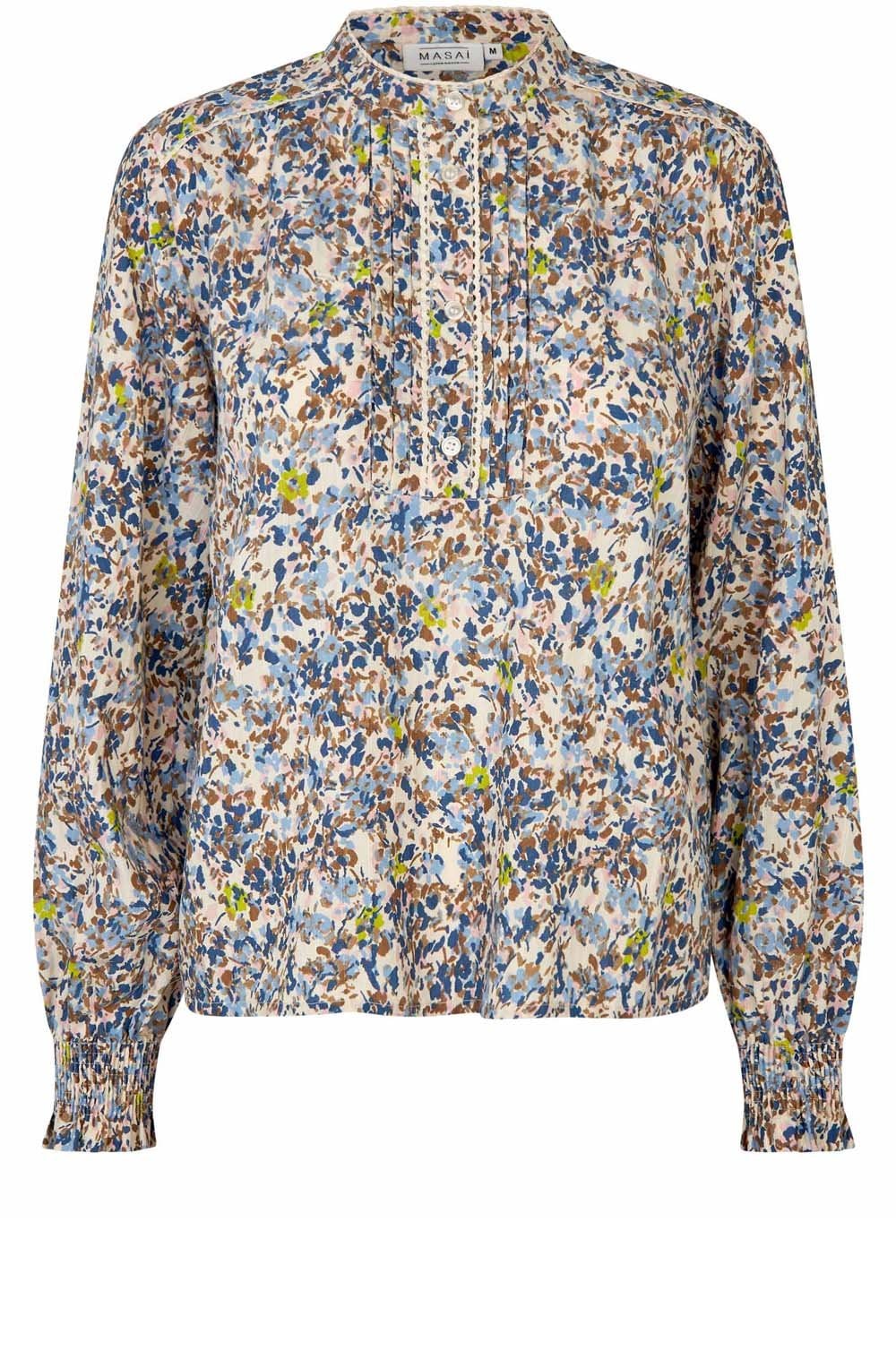 Dionelle Placid Blue Floral Blouse