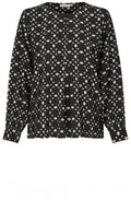 Doella Black Abstract Print Blouse