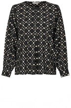 Doella Black Abstract Print Blouse