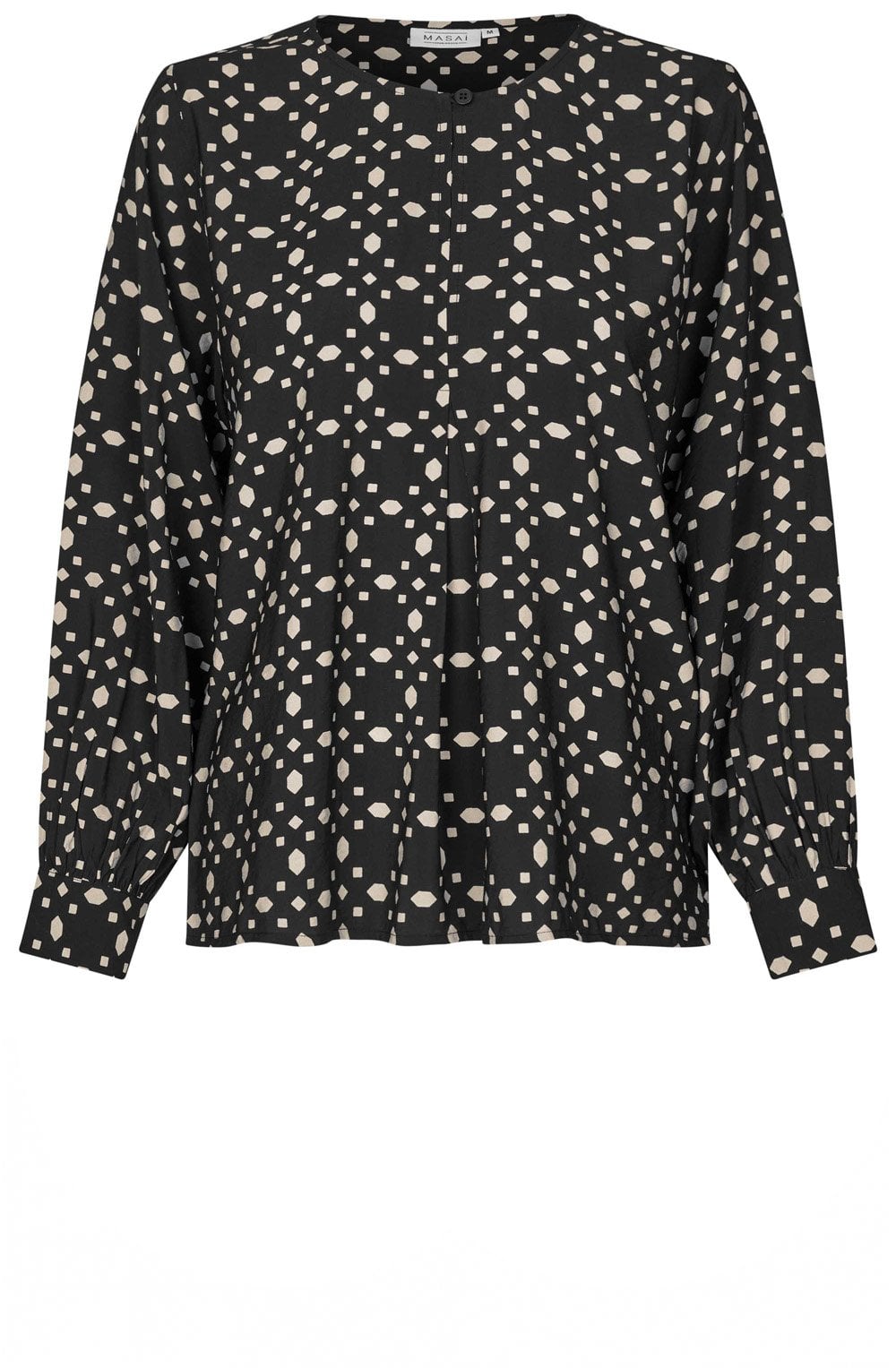 Doella Black Abstract Print Blouse