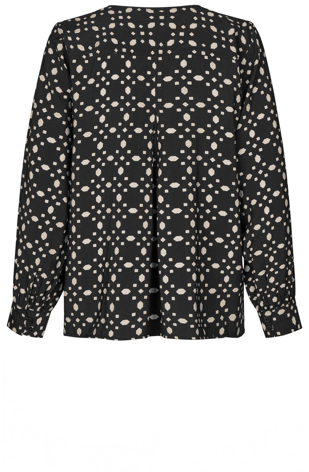 Doella Black Abstract Print Blouse