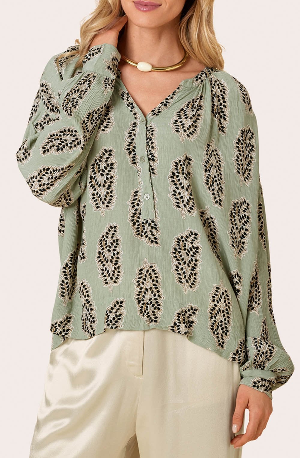 Dolma Desert Sage Blouse