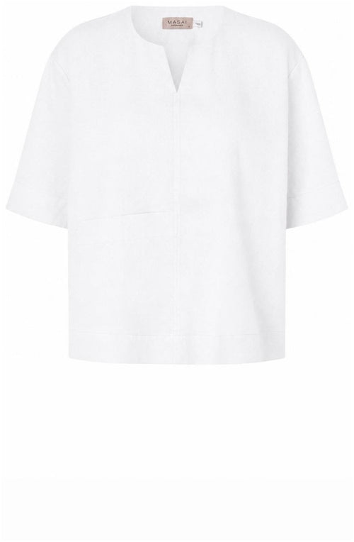 Dolorea White Linen Top