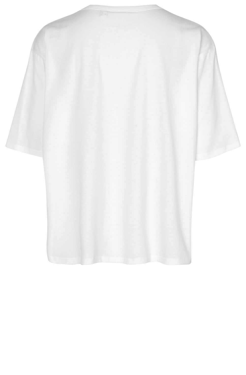 Doreann White Jersey Relaxed T Shirt