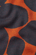 Dovira Autumnal and Navy Pebble Pattern Top