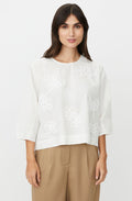 Drenithra Jet Stream Embroidered Box Blouse