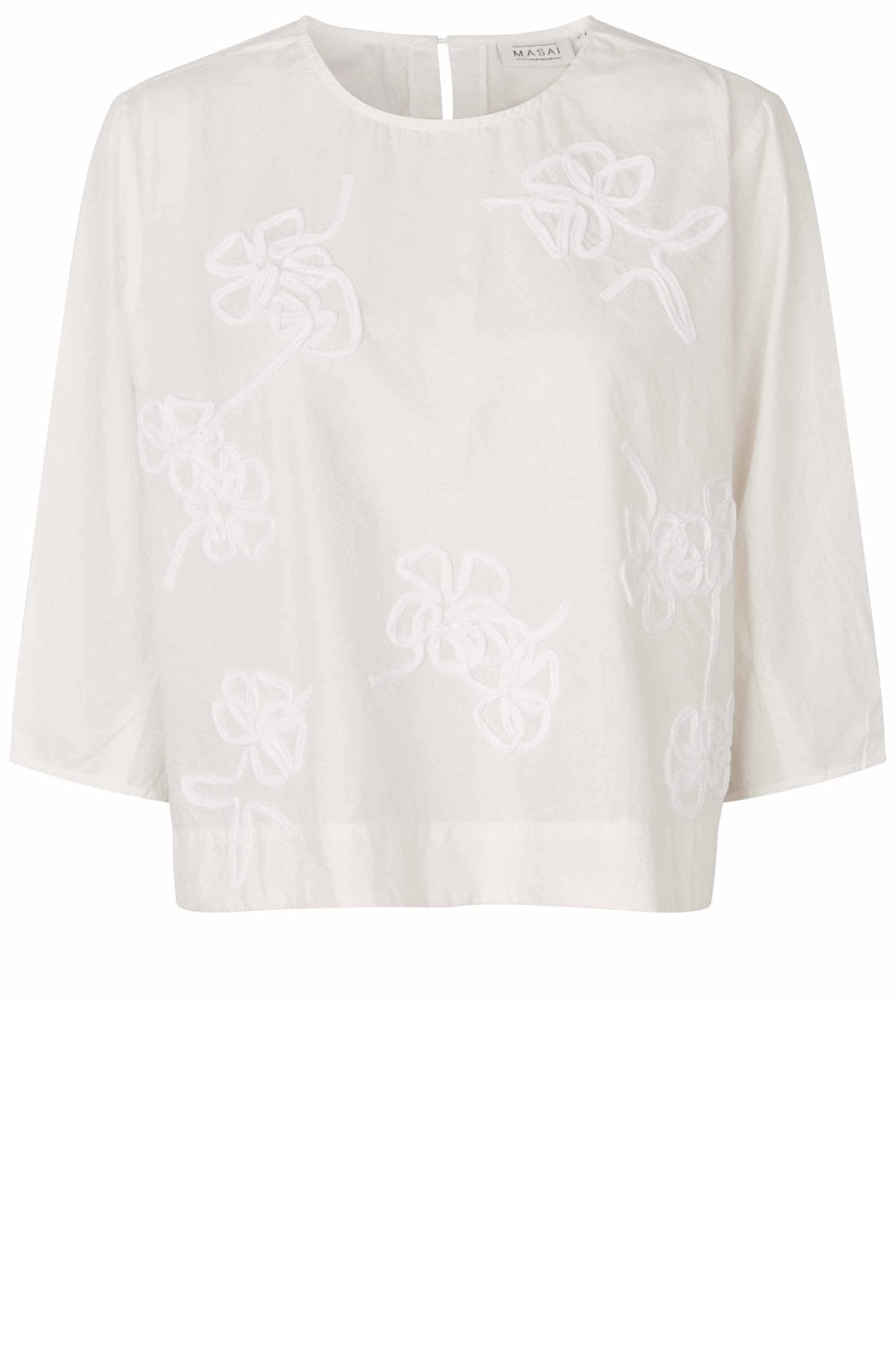 Drenithra Jet Stream Embroidered Box Blouse
