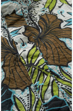 Drina Blue Mist Tropical Print Top