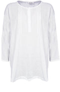 Dyani white over sized Top