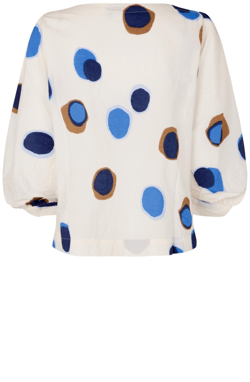 Dyllis Nebulas Blue Polka Dot Blouse