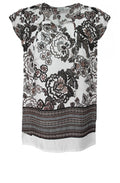 Ea Sand Floral Print Top