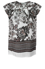 Ea Sand Floral Print Top