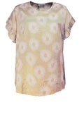 Earleen Sand Frilled Sleeve Top