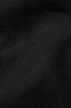 Eda Black Linen Vest Top