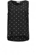 Eda Black Spot Print Top