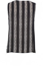 Eda Black & White Striped Top