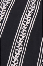 Eda Black & White Striped Top