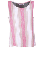 Eda Striped Sleeveless Top