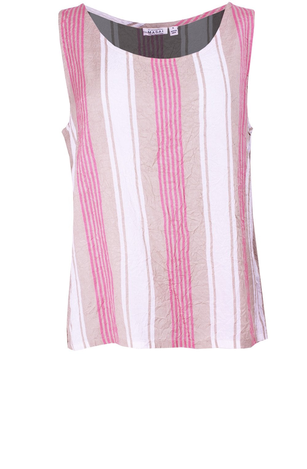 Eda Striped Sleeveless Top