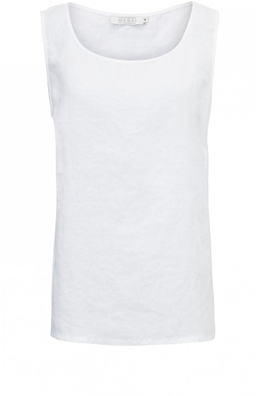 Eda White Linen Top