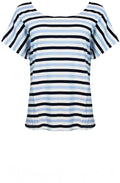 Edel Blue Striped Top